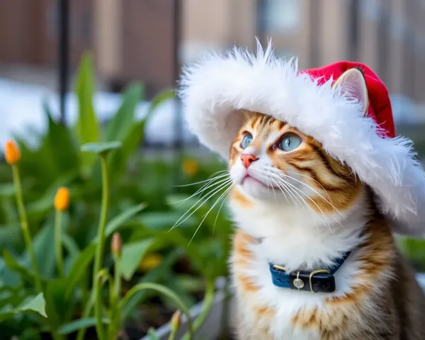 Images de Chat et de Chapeau : Merges Adorables de Barbes et Coiffure