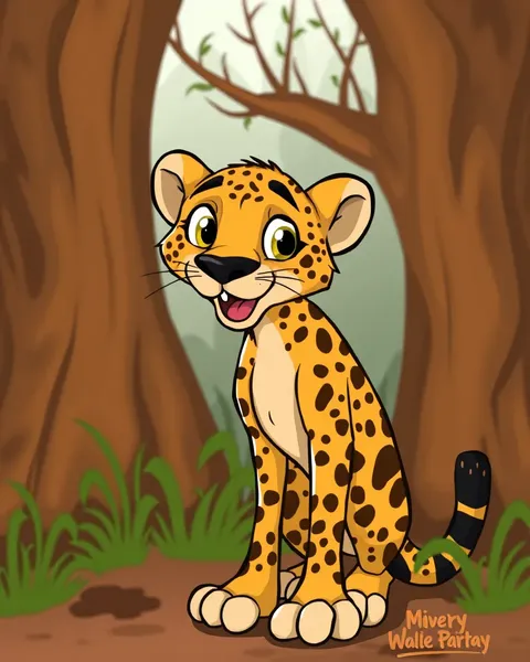 Images de Cheetah du cartoon pour le fun et le divertissement