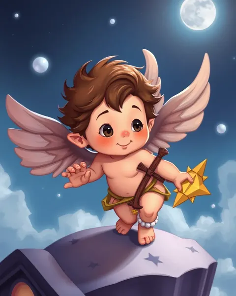 Images de Cupidon en bande dessinée : illustrations de Cupidon en bande dessinée