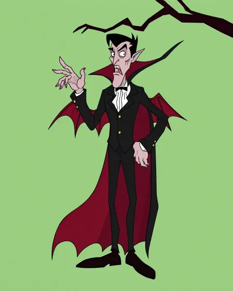 Images de Dracula en forme de cartoon