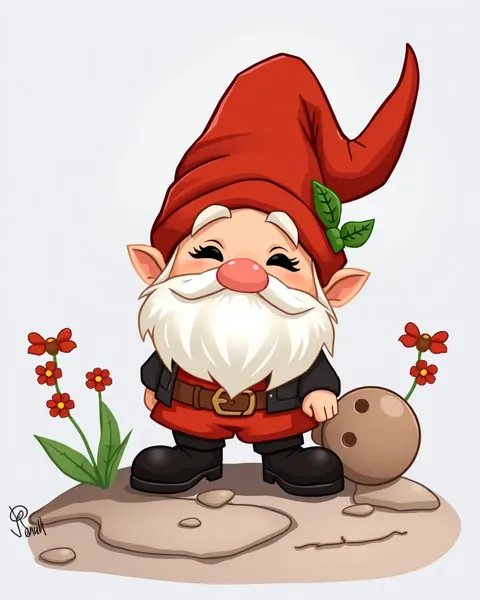 Images de Gnomes de Cartoon Joyeux pour des Aventures Enchantées