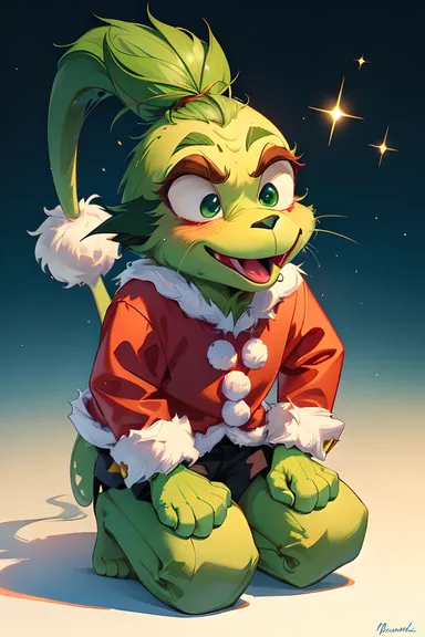 Images de Grinch animées pour décorations de Noël