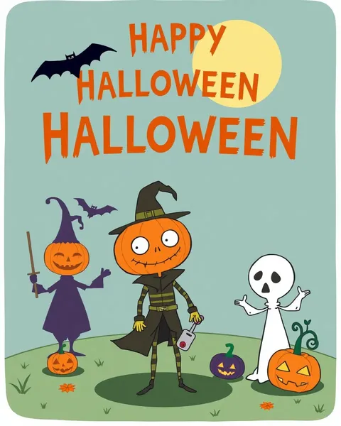 Images de Halloween Amusantes en Cartoons pour Partager en Ligne