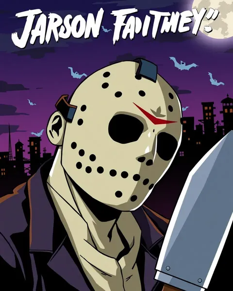 Images de Jason Voorhees en cartoon d'illustrations d'horreur