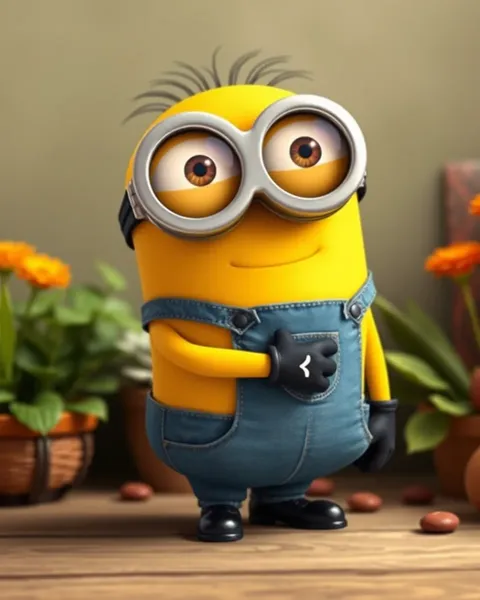 Images de Minions dessinées apportent des scènes animées joyeuses