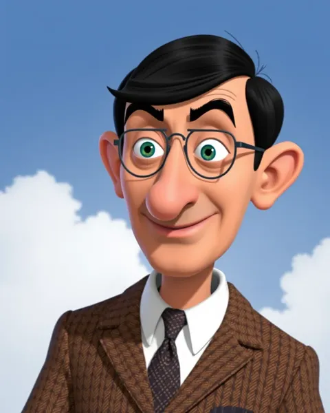 Images de Mister Bean en Cartoons avec des Traits de Personnalité Joueuse