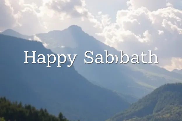 Images de Sabbath joyeuses pour inspirer la paix intérieure et le calme