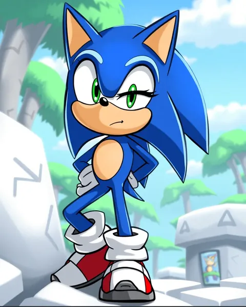 Images de Sonic en cartoon pour le divertissement des enfants