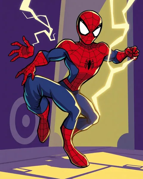 Images de Spiderman en dessin animé : Spiderman en dessin animé Marvel