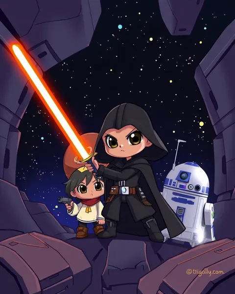 Images de Star Wars de cartoons qui font revivre les personnages