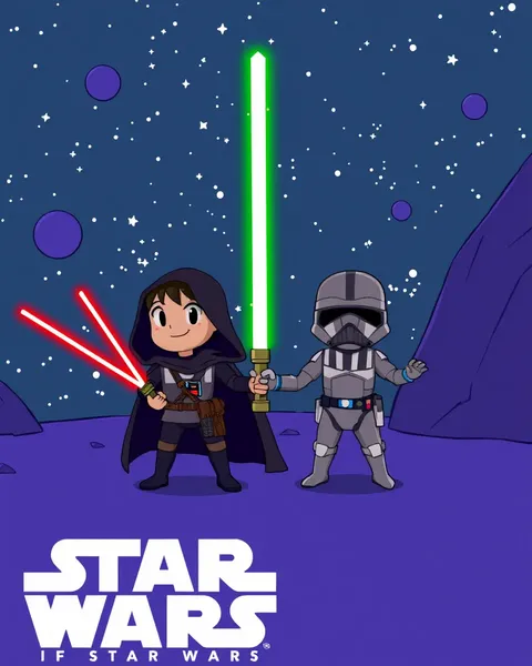 Images de Star Wars en cartoon pour libérer la Force