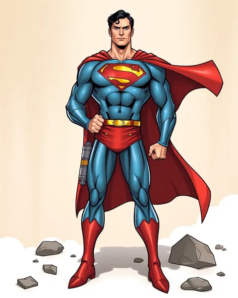 Images de Superman en animation cartoon