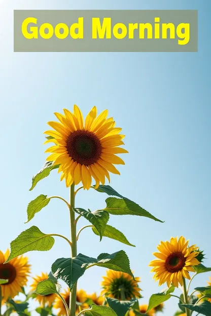 Images de Tournesol du Matin pour Commencer la Journée