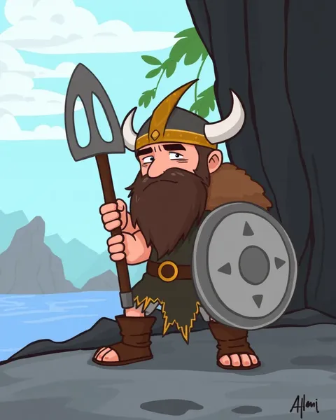 Images de Vikings en cartoon : guerriers vikings en cartoon