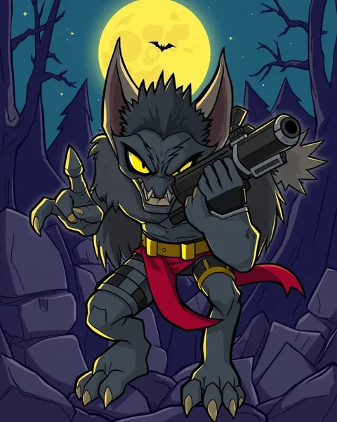 Images de Wolfman en cartons animés : dessins de Wolfman dans diverses formes