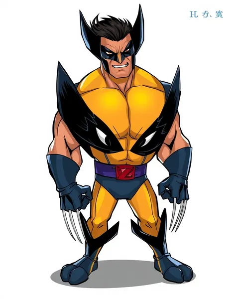 Images de Wolverine Cartoon mettant en vedette les aventures de Wolverine