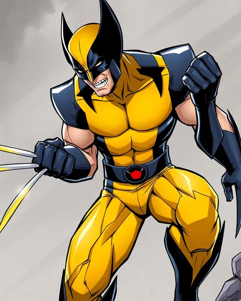 Images de Wolverine cartoon : images de cartoon de Wolverine