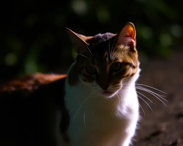 Images de bonsoir de chat avec des cils doux