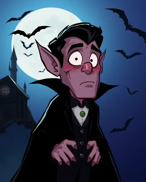 Images de cartoon de Dracula : les images de cartoon de Dracula existent