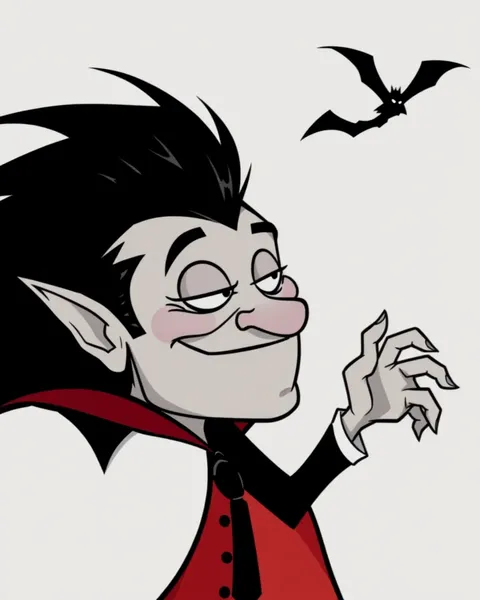 Images de cartoon de Dracula pour divertissement pour enfants