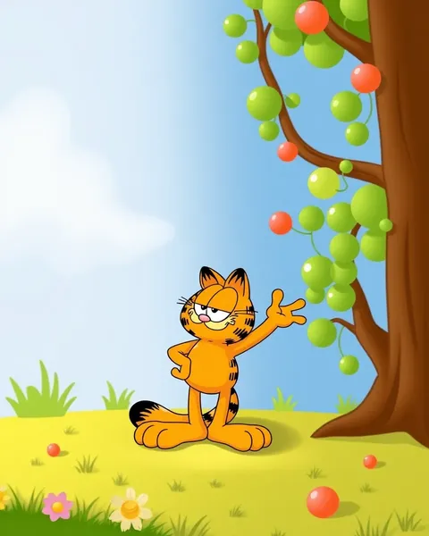 Images de cartoon de Garfield pour enfants et adultes