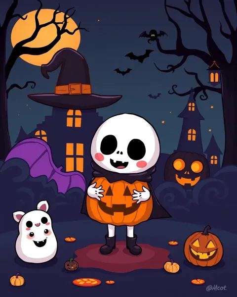 Images de cartoon de Halloween mignonnes pour le fun et le scarabée