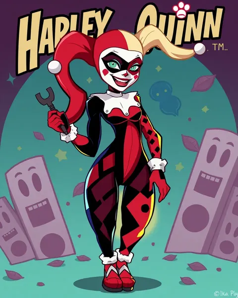 Images de cartoon de Harley Quinn : images de cartoon de Harley Quinn