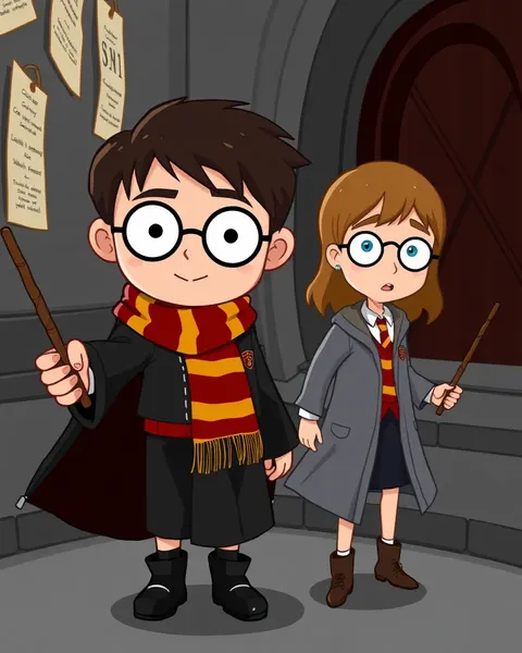 Images de cartoon de Harry Potter pour les fans magiques partout