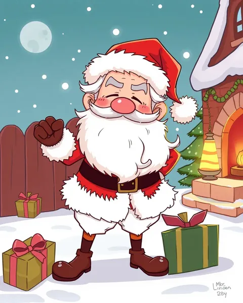 Images de cartoon de Madame Claus pour le fun festif