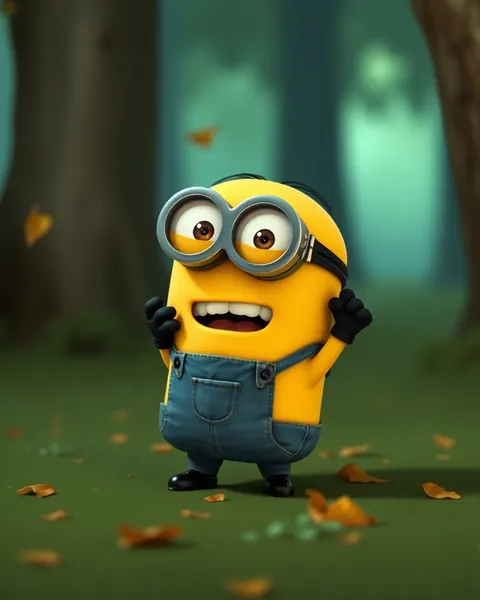 Images de cartoon de Minion illustrant des scénarios imaginatifs