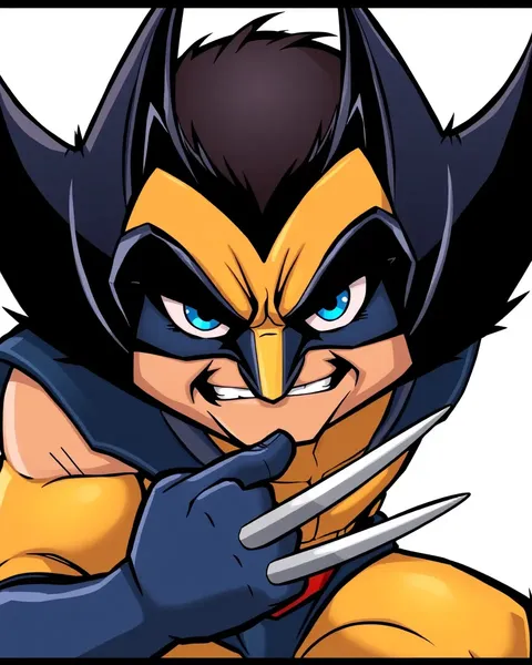 Images de cartoon de Wolverine : Images de cartoon de Wolverine