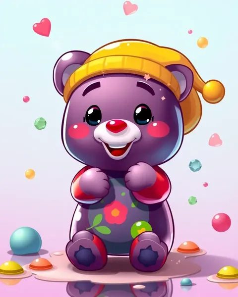 Images de cartoon de gummy bear trouvées en ligne