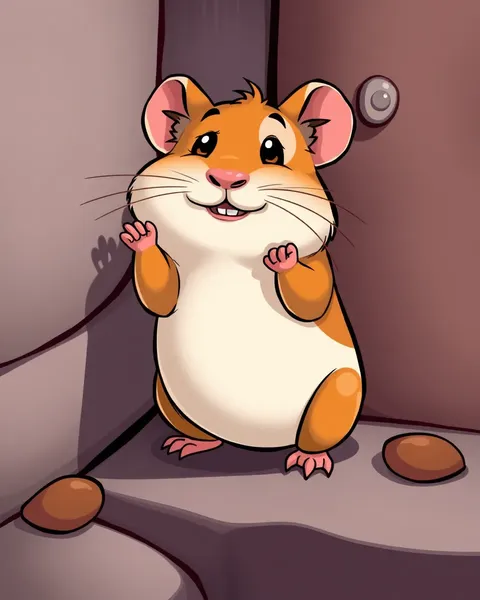 Images de cartoon de hamsters apportent un délice joyeux et fantasque