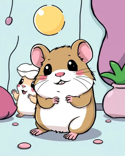 Images de cartoon de hamsters