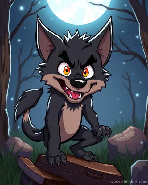 Images de cartoon de loup-garou pour le divertissement des enfants