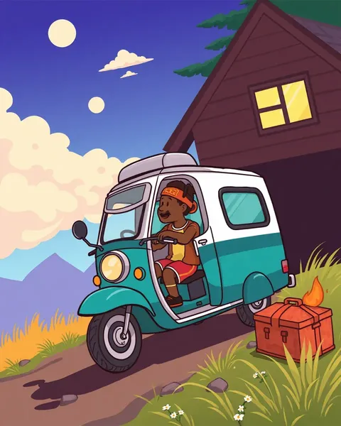 Images de cartoon de motorhome pour téléchargement gratuit