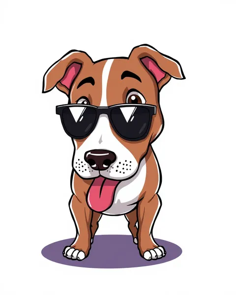 Images de cartoon de pitbull pour Facebook