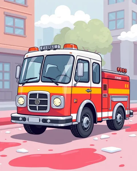 Images de cartoon de pompiers pour en ligne