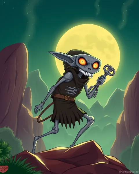 Images de cartoon de skinwalker représentant les légendes de métamorphose