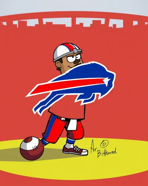 Images de cartoon des Bills de Buffalo sous forme animée