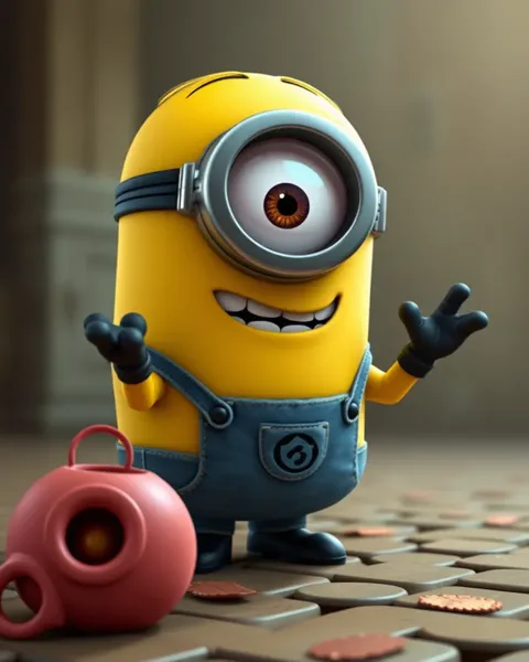 Images de cartoon des Minions mettant en valeur les moments ridicules des Minions