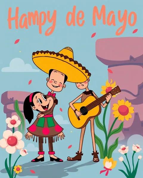 Images de cartoon du Cinco De Mayo pour utilisation commerciale