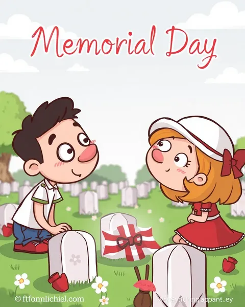 Images de cartoon du Memorial Day pour Facebook