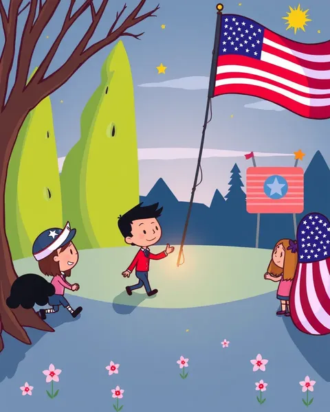 Images de cartoon du Memorial Day pour enfants pour apprendre