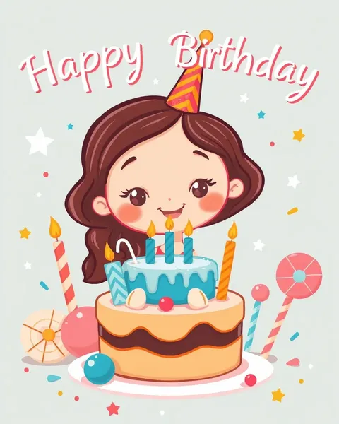 Images de cartoon pour votre fête d'anniversaire