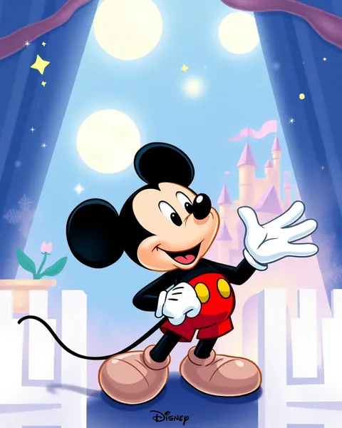 Images de cartoon vintage de Mickey Mouse pour affichage