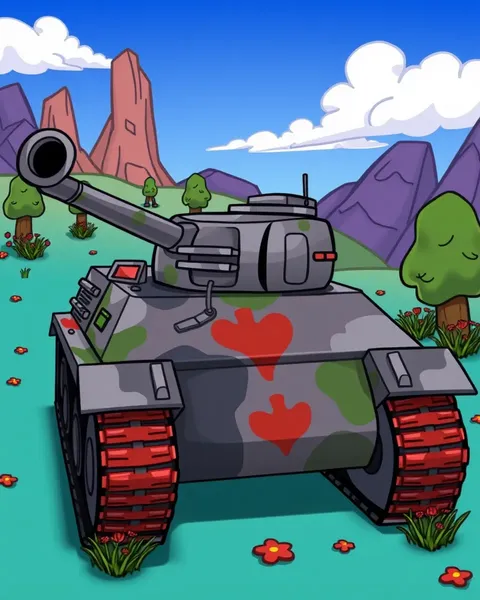 Images de cartoon éducatives de tanks pour l'apprentissage