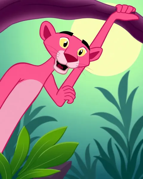 Images de cartoons classiques de Pink Panther