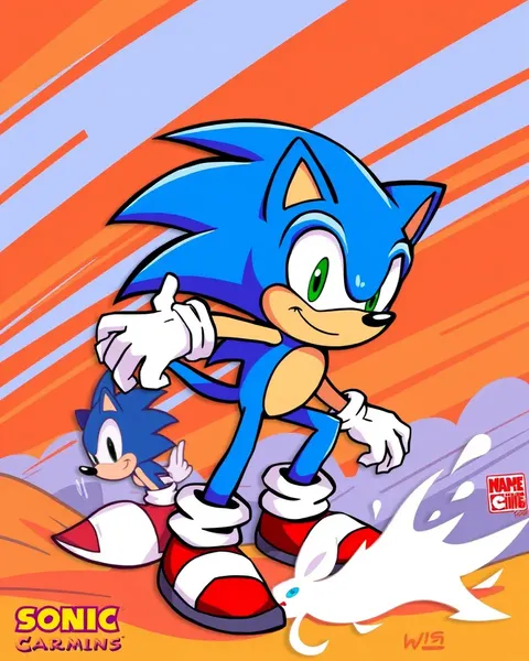 Images de cartoons de Sonic inspirant les jeunes artistes