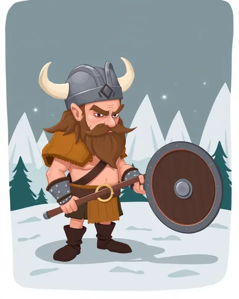 Images de cartoons de Viking : dépeignant la culture ancienne